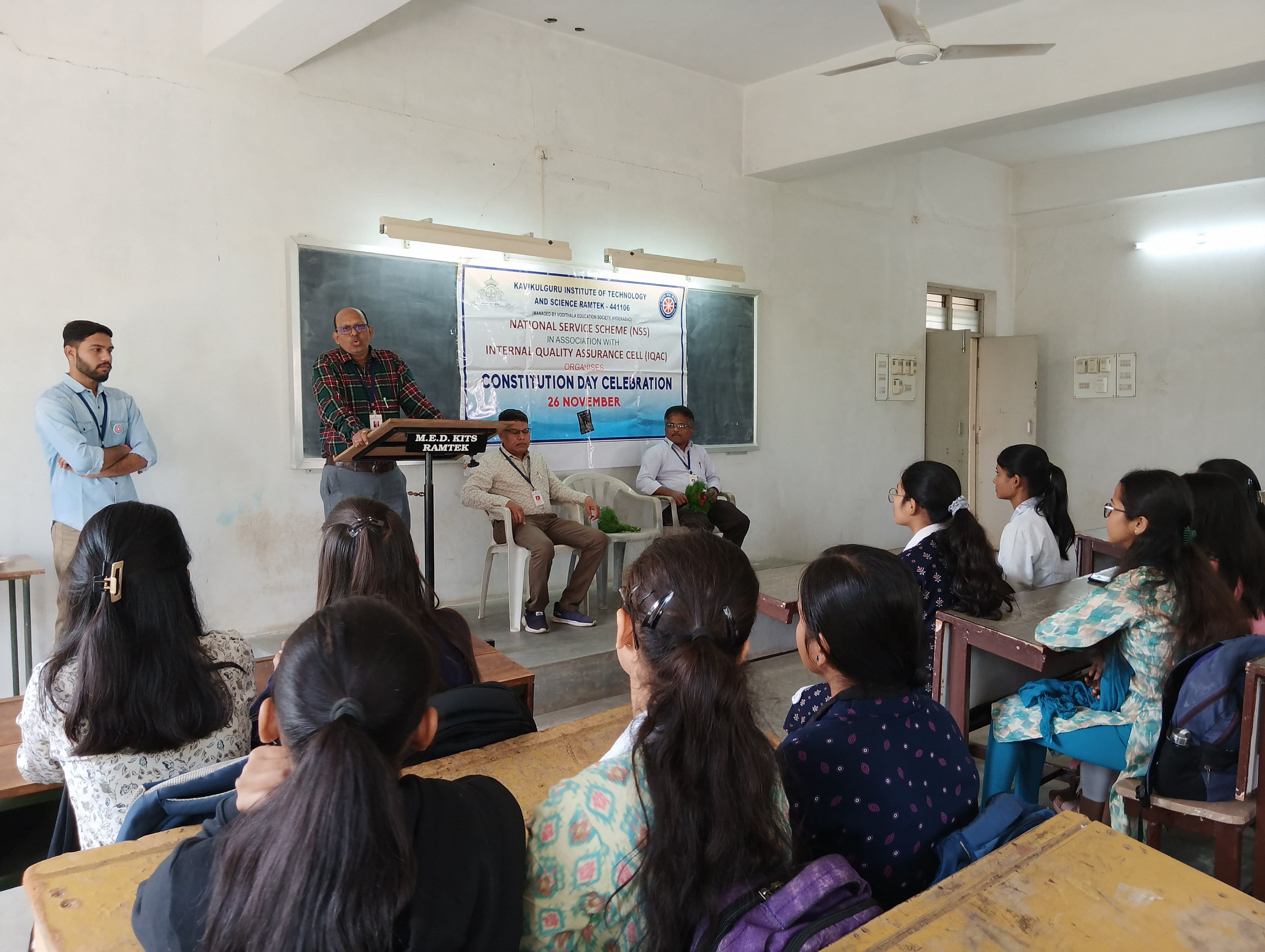 Constitution Day Celebration on 26th November 2024 at KITS, Ramtek.